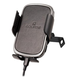 Course Motorsports DirectFit Phone Mount Automatic Gripping Wireless Charging Head and Car Phone Holder for Jeep Wrangler/Gladiator/Rubicon 2018-2023 - Automatic Gripping Charger (Black)