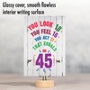 NobleWorks - 45th Birthday Card with Envelope - Funny Stationery