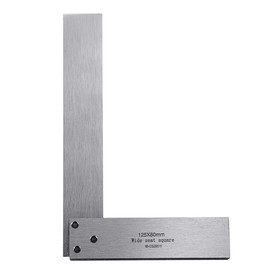 Machinist Square Precision Engineer Wide Seat Square 90 Right Angle Ground Hardened Steel Angle Ruler 5 x 3.2 Inch