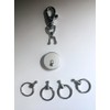 GUARD 4 RING WITH HOOK KEY HOLDER No.401-01S