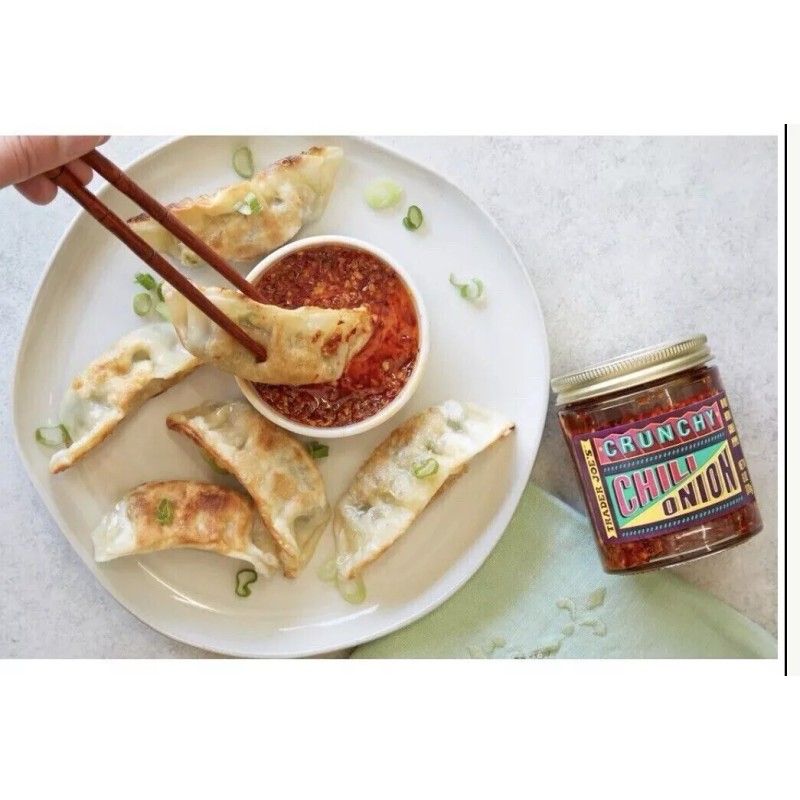 Trader Joe's Chili Onion Crunch Crisp Sauce DIP Condiment 6