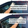 Side Car Window Visor Rain Guard Vent Deflectors Compatible with