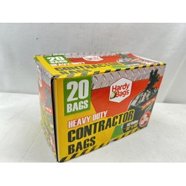 Husky Hardy Bags Heavy Duty Contractor Bags, 3 Mil, 42-Gallon, 32” X 50” 20-Count