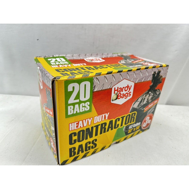 Husky Hardy Bags Heavy Duty Contractor Bags, 3 Mil, 42-Gallon,