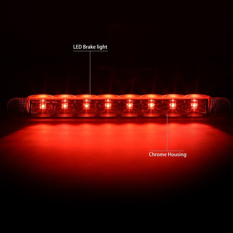 DNA MOTORING 3BL-TRAV409-LED-CH Chrome Housing LED High Mount 3rd Third