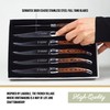 Trudeau Laguiole Steak Knives Set of 6 – Premium Stainless