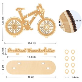 KASESSS Bicycle Money Gift Made of Wood, Money Gifts for Wedding, Wish Fulfiller Money Gifts Packaging, Ideas Gifts for Men and Women for Birthday, Wedding, Youth Confirmation Travel