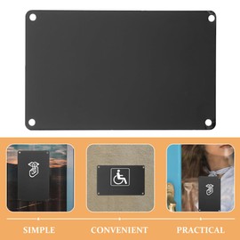 Operitacx 10 Pieces DIY Aluminum Name Badges Engraving Blank Signs Multifunction Metal Sign Blanks (10 x 7 x 0.05 cm)