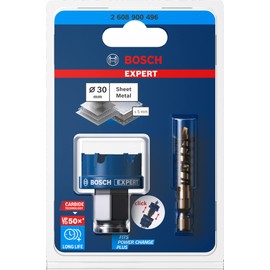 Bosch Professional 1x Expert Sheet Metal Hole Saw (for Steel sheets, Stainless steel sheets, Ø 30 mm, Accessories Rotary Impact Drill)