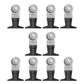 Fein Starlock E-Cut Long-Life Saw Blade - Precision Cutting for Wood, Drywall & Plastics, Bimetal with Teeth Set, Wide Shape, 2-1/2" Width, 2" Length, 10-Pack - 63502228290