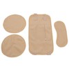4pcs Castor Oil Packs Set Adjust Straps Prevent Leakage Washable