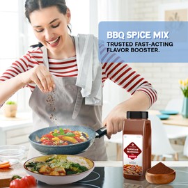 Dependable Food BBQ Spice Mix - 18 oz. Resealable Pouch - Non-GMO, Kosher – Perfect Blend for Grilling, Smoking, and Roasting