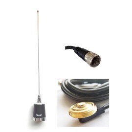 Tram Antenna NMO UHF 450-470 3dBd Hole Mount PL259 Male for Mobile Radio Icom Vertex