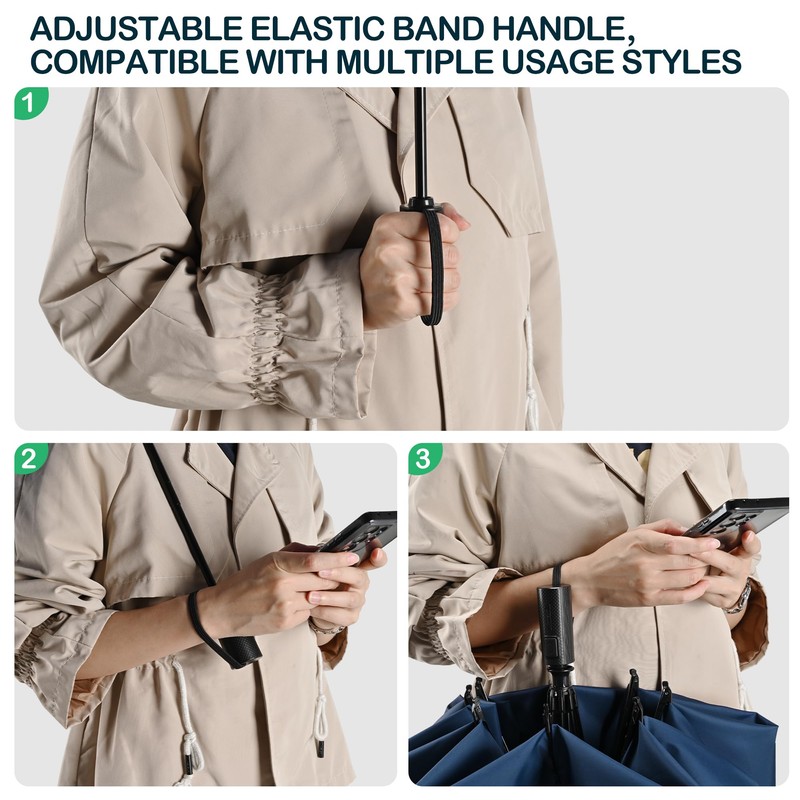 ACEIken Umbrella Reverse Close Folding Windproof Travel Umbrella - Compact