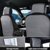 Coverado Front Seat Covers, Waterproof Canvas Seat Protector for Car