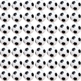 Mini Soccer Stress Balls 96 Pcs 2'' Inch Foam Sports Stress Ball Bulk for Kids Adults Small Soccer Party Favors Stress Anxiety Relief Relaxation Squeeze Ball for Party Decor School Carnival Reward