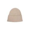 Armani Exchange Women's Ribbed Beanie Hat, Pale Gold