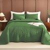 Lady Ann Olive Green Oversized Queen Bedspread 100x106, 3 Pcs