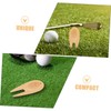 Kisangel 8-pc Bamboo Divot Repair Tool Set Golf Accessories for