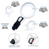 Handheld Magnifying Glass with Bright LED Lights and 5X Illuminated