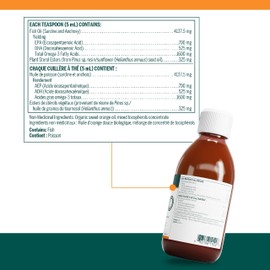 Genestra Brands - Super EFA Liquid Plus - Essential Fatty Acid Formula with Plant Sterols - 225 ml Liquid - Natural Orange Flavour
