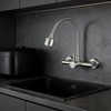 ZHYICH Wall Mount Kitchen Sink Faucet 8 Inch Center with