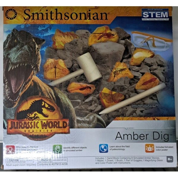 Smithsonian Jurassic World Amber Dig, Age 8+, Adult Supervision Required