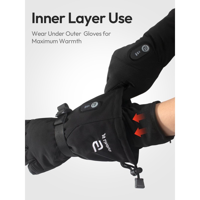 Heated Gloves for Men Women with 7.7V 2400mAh Rechargeable Battery