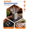 300 Count Heavy Duty Plastic Silverware, Heat Resistant Disposable Forks