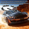 Rear Bumper Lip Diffuser Compatible with 2015 2016 2017 2018