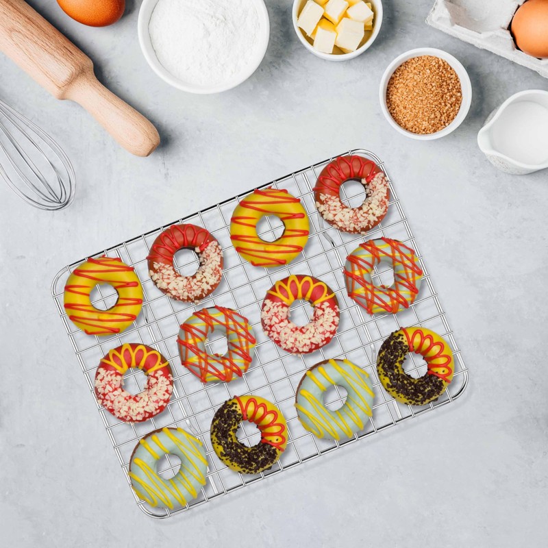 Homikit 2 Pack Cooling Rack Set, 8.7" x 6.3" Stainless