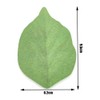 5 Packs Green Leaf-Shaped Sticky Notes Stickers Removable Self-Stick Notes