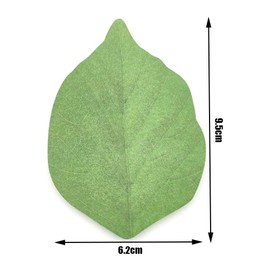 5 Packs Green Leaf-Shaped Sticky Notes Stickers Removable Self-Stick Notes Scratch Pads for Desk Office School Memos