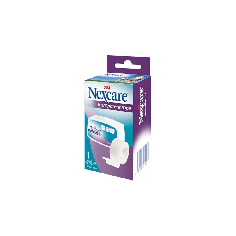 Nexcare Nastro Trasparente, 25 mm x 5 m, 1/Confezione