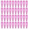 40 Counts Colorful Metal Snap Hair Clips 2 Inch Barrettes