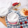 Juwacoo Overnight Oats - 4 contenitori per Cereali, con Coperchio,