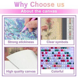 Hummingbird Diamond Painting Kits 5D Diamond Art Hummingbird DIY Drill Paintings with Art for Adults Home Wall Decor 12x12 Inch