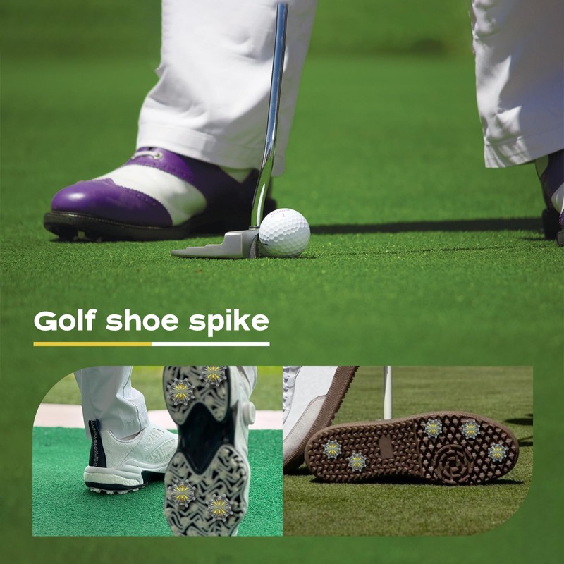 YYMT 12 PCS Golf Shoe Spikes, TPU Replacement Cleats with