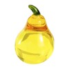 YANGSHINE Crystal Pear Statue Ornament Artificial Fruit Sculpture Table Decoration