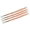 BuyUneed Braided Ground Straps Copper Automotive Grounding Wire Connection 1/4"