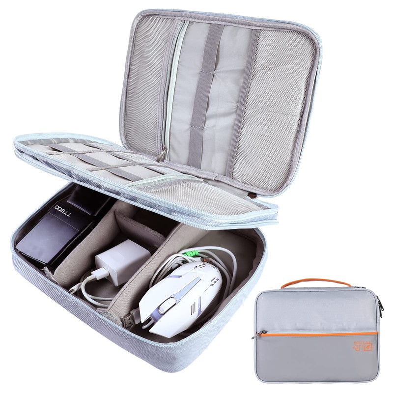 Romon Cable Bag, Waterproof Cable Organiser Bag with Wrist Strap,