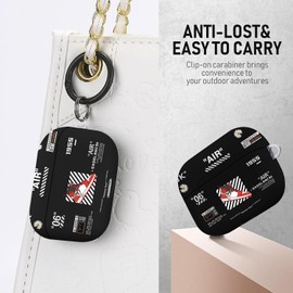 Gedicht for Airpods Pro Case, Cute Cool Red Shoes Pattern TPU Soft Cases for Airpods Pro Case 1st Gen, Shockproof for Airpods Pro 2019 Case Men Women with Lanyard & Keychain