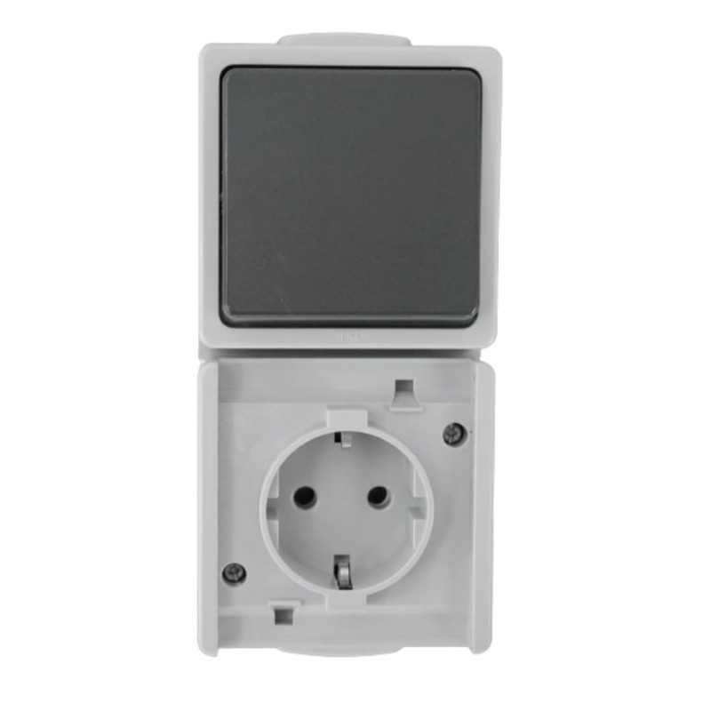 N&L Surface-Mounted/Wet Room Combination Vertical - IP54 - Splash-proof -