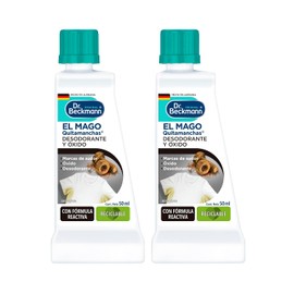 Dr. Beckmann, El Mago Quitamanchas Desodorante y Óxido, Elimina Manchas de Sudor, Calidad Alemana, 2 Botellas de 50 ml