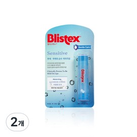 Blistex Sensitive Lip Balm, unscented, colorless, 4.25g, 2 pieces / 블리스텍스 센시티브 립밤, 무향, 무색, 4.25g, 2개