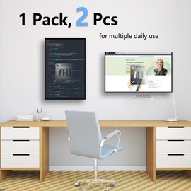 Nuyoah 2 Pack Monitor Wall Mount for 14”-27” TVs LED LCD Flat Screen, Small TV Mount for Computer Monitors, RV TV Mount Camper Fixed Low Profile with 100x100 VESA Mount, Hold up 33lbs