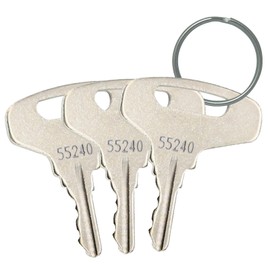 55240 66711-55140 lgnition Keys Replacement for Kubota B and GL Series Compact Tractor Model B20 B5100 B6100 B6200D B7100 B7200 B7200D B8200 B9200 (3 Pack)
