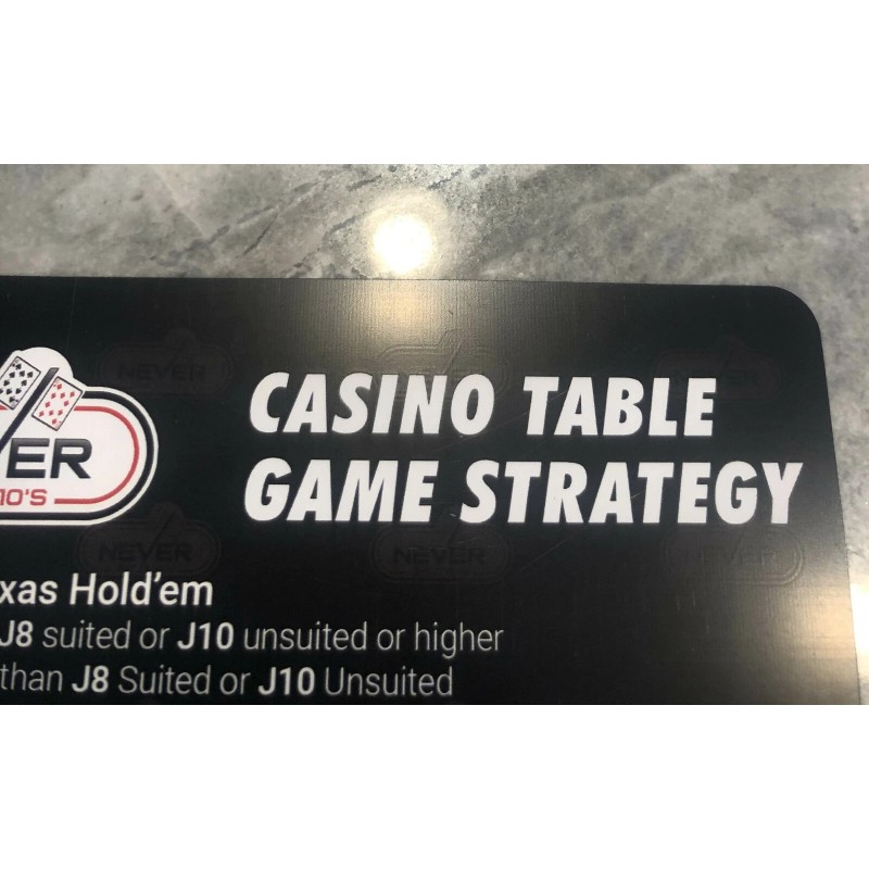 Large and Small Never Split 10's Blackjack + Casino Table