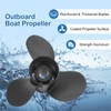 RADHLBNIU 48-77344A45 Outboard Boat Propeller 13 1/4 x17 Pitch Replacement