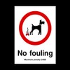 No Fouling - Penalty £1000 Plastic Sign - Fouling/Dog Area/Clean